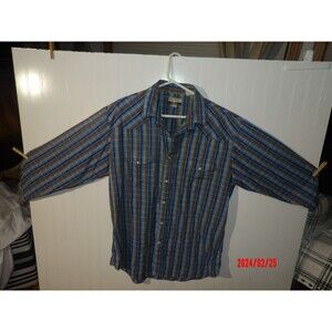Roper Gold‎ Collection  Pearl Snap Button Up Shirt Western Cowboy XL multi color